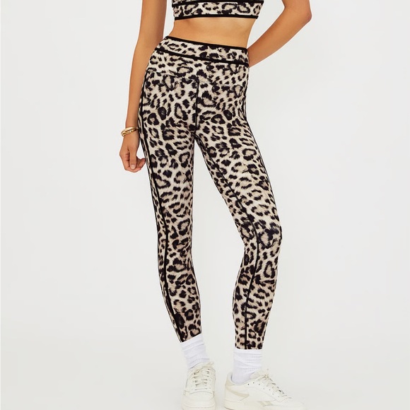 Beach Riot Pants - Beach Riot Solara Leopard Print Leggings M
